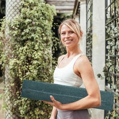 Multicolor Yoga Mat Thick Non Slip Organic Cotton Exercise Workout 2”6 feet mat