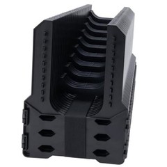 20FT Black Adjustable RV Sewer Hose Holder—Adjustable Holder for Camper Sewers