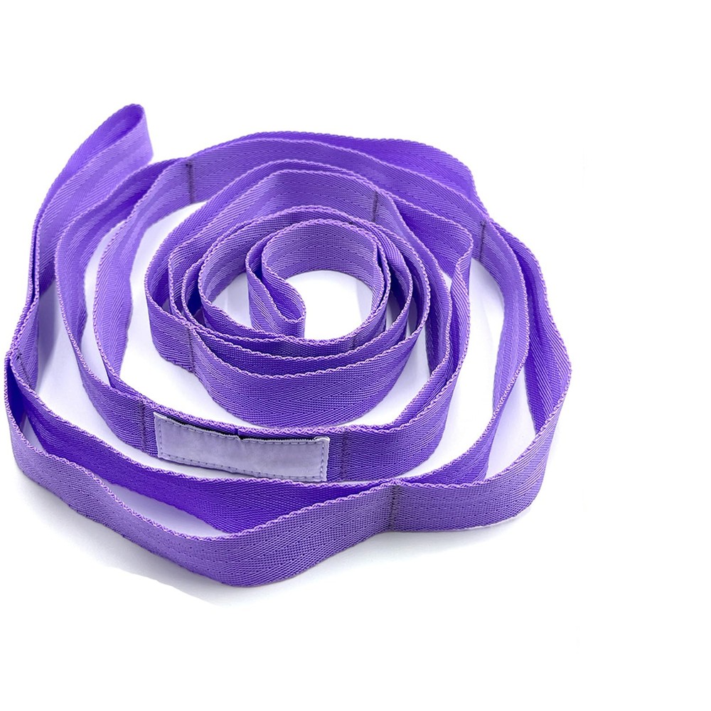Exercise Strap For Stretching,Yoga,Physical Therapy,Non Elastic, Pilates, Purple