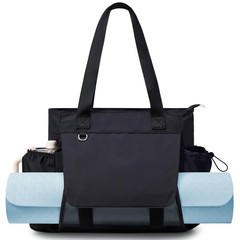 WLLWOO Thick Yoga Mat Gym Tote Bag Breathable Mesh Holder Waterproof Pocket