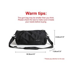 Small Sports Gym Bag Workout Lightweight Duffel Bags for Men and Women Black …