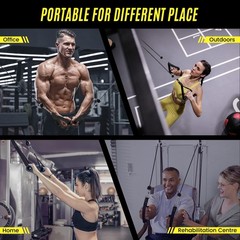 Concho Weight Pulley System, Upgraded Cable Pulley System Gym with Adjustable…