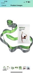 SANKUU Yoga Straps Stretching Strap With 12 Loops Workout Poster, Straps For Out