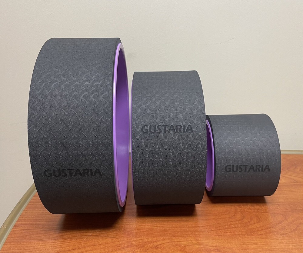 GUSTARIA Yoga Wheel Set ~ Sports, Yoga Wheel Roller for Back Pain, Stretching
