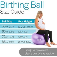 Pregnancy Ball with Air Pump – Ideal for Prenatal Yoga, Pilates, and Maternit…