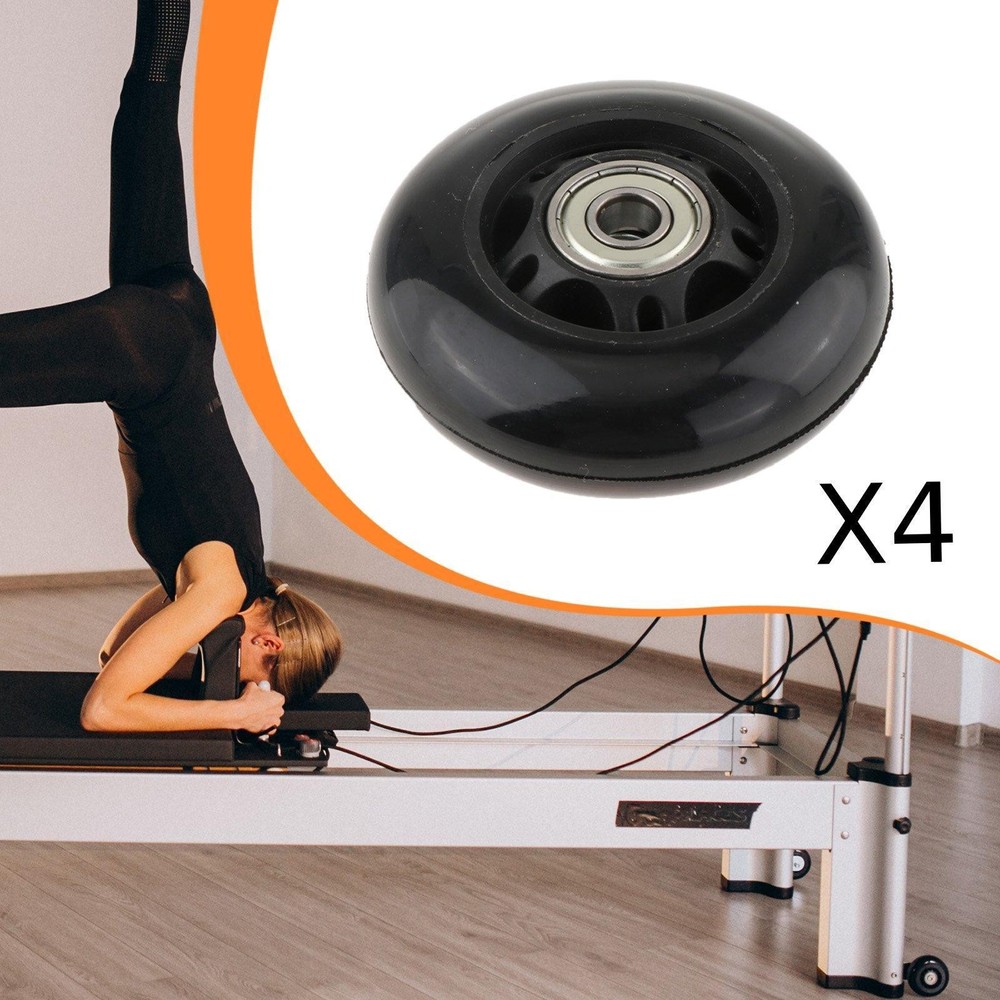 4Pcs Pilates Reformer Wheel Sturdy Easy Installation Directly Replace Parts