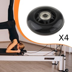 4Pcs Pilates Reformer Wheel Sturdy Easy Installation Directly Replace Parts