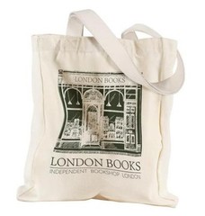 Large Canvas Tote Bag for Women – with Zipper and Inner Pocket London Book