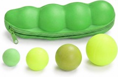 2 Soft & 2 Hard Massage Lacrosse Balls (4 Sizes) for Myofascial Release – Small