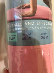 LOMI FITNESS YOGA MAT 24 X 68 PINK NEW