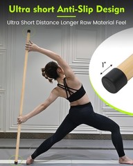 Yoga Stick, 58 inches Stretching Stick for Mobility, Exercise Stick with Non-…