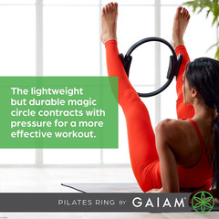 Gaiam Pilates Ring – Lightweight Foam Circle for Toning Arms, Thighs & Core