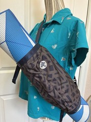 Manduka Yoga Mat Carrier Zip Pocket Sling Bag Water Resistant Fabric Adjustable
