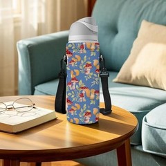 Neoprene 500ML/750ML/Water Bottle Bag Carrier – 1000ML Mushroom Squirrel