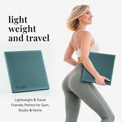 Yoga Knee Pad Cushion Exercise Knee Pad Folding, 1/2″ Thick 24″x12″ Eliminate…