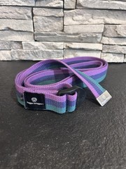Hugger Mugger 8 Cinch Cotton Yoga Strap Super Strong Cotton Quiet Striped EUC