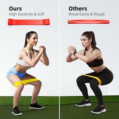Resistance Bands for Working Out, 5-Pack Elastic Exercise Colorful