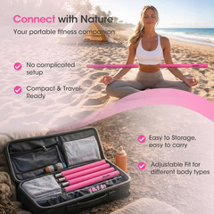 58 Inch Adjustable Yoga Stick for Stretching & Posture Correction