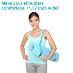 Adjustable Yoga Mat Straps – 4 Pcs Thick Carrier Sling for Easy Transport & Stor