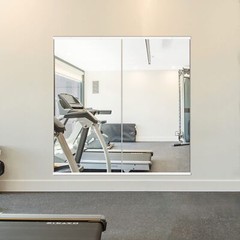 Home Gym Mirror, Large Full Body Mirror for Yoga, Fitness, 48”x24”x2PCS, Gl…