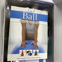 3 in 1 Ball The Complete Collection Book & DVD fitness ball stretchband