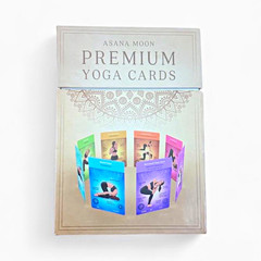 Asana Moon Premium Yoga Cards Deck 108 Poses, 12 Sequences, Extra-Large
