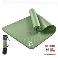 Yoga Mat Non Slip NBR Extra Thick Yoga Mat, 72″L x 72 x 32 x 0.6 inches Matcha