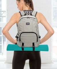 Lish Black Cycling Backpack Multipurpose Lightweight Gym Tote