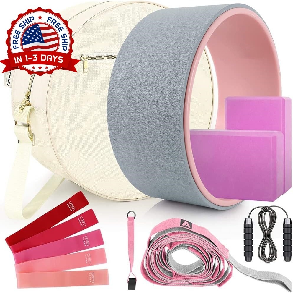 Juego de ruedas de yoga de rodillos traseros para aliviar el dolor (11-in-1) US