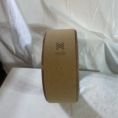 NODE Yoga wheel 12″ Cork Woodgrain Finish Black Trim Very Gently Used