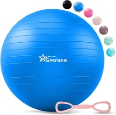 Exercise Ball – Anti-Burst Yoga Ball for Pilates, Pregnancy & Core Stability –