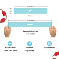Towel Bands (6 Pack) – Stretch Beach Clips for 12 x 2 inches, B 6mix