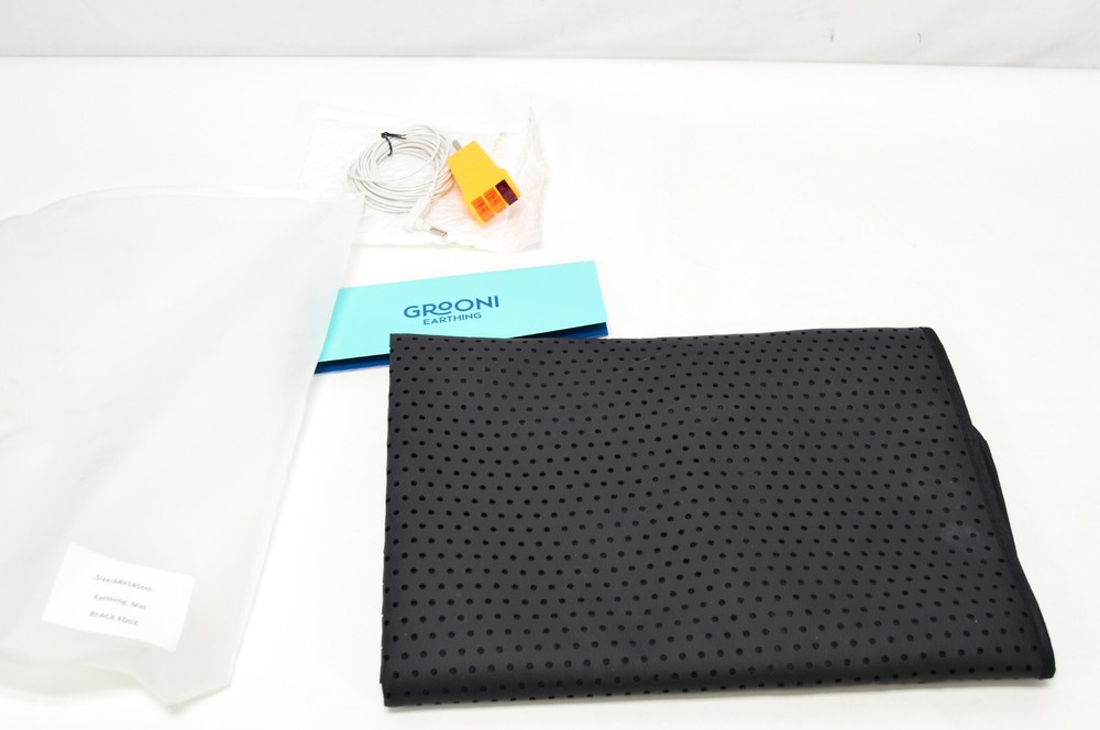 NEW Grooni Earthing Mat Black 68x185cm Yoga