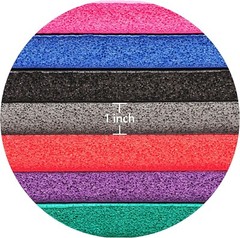 Exercise Yoga Mat 1-Inch Thick Gym Pilates Meditation Fitness 72″L x 24″W x 1″Th