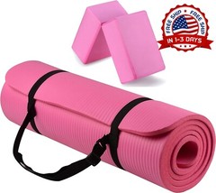 Tapete De Yoga Con Correa De Transporte Bloques Alta Densidad Y anti Desgarre US