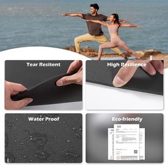 Portable Yoga Mat with Carrying Sling – Non-Slip, Eco-Friendly Fitness Essential