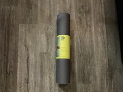 All in Motion Premium Black Yoga Mat–Non-Slip-5mm Cushioned Support, High-Impact