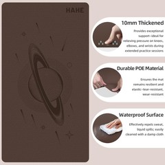 Extra Wide Yoga Mat, 72″x40″x0.4″Thick, Large Exercise Mat, Oversized Non Sli…