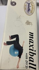 Carnegie Pilates Maxiball With Dvd. Exercise Poster, Health and Fitness Guide.