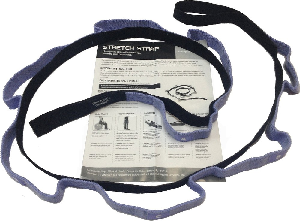 Therapist’s Choice® Stretch Strap Black, Purple