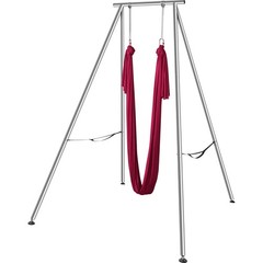 Uimoso Yoga Swing Frame with Hammock Kit, 551 lbs Capacity, Red