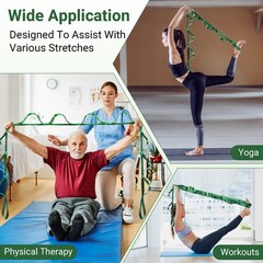 Stretch Strap With Loops For Physical Therapy, Yoga Straps For Stretching Wit…