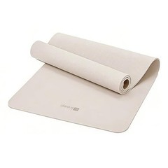 72″ x 24″ TPE Yoga Mat Non Slip, 1/4 Inch (6mm) Exercise Mat for Oat White