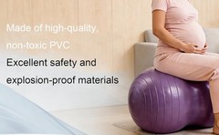 Professional Peanut Exercise Ball，Ideal for Birthing, Pregnancy, Kids Therapy,