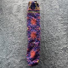 Boho Yoga Mat Bag Floral Tassel Strap Pink Blue Festival Gypsy Hippie Carrier