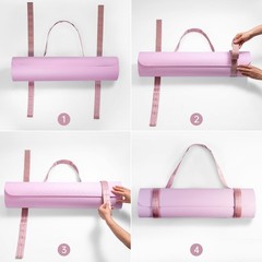 Trilancer Adjustable Yoga Mat Strap With Hook and Loop Closure, Yoga Mat Holder
