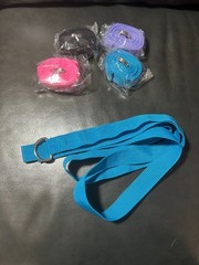 Lot of 5 Yoga Straps 6 Foot Long Multiple Colors Yoga Studio Giveaway Giftbags