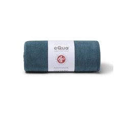 Manduka eQua Hot Yoga Mat Towel – Instant Moisture Activated Grip Ultra Soft Mic