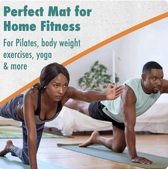 Maximo Yoga Fitness Mat Extra Thick Multipurpose Workout (72 x 24) Green