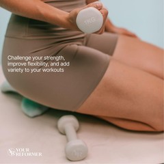 Pilates Prop Kit, Ring, Ball & 2.2 lb Dumbbell Set Dusty Rose